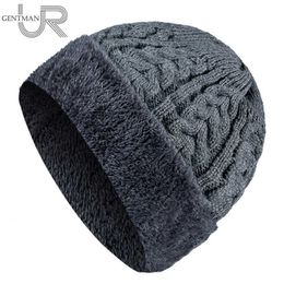 Beanie/Skull Caps New Men Women Winter Hat High Quality Add Fur Lined Flanging Cap Stylish Wool Beanie Hat For Men Warm Thick Outdoor Knitted Hat T221020