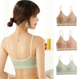 Yoga Outfit Women's Sexy Push Up Corset Crop Top Lady Underwear Lingerie Camisoles Sports Fashion Soft Tank Female