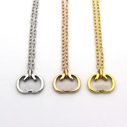 Anhänger-Halsketten Gujia Designer-Schmuckketten Luxus für Herren Damen CCIS Bijoux Cjewelers Lange Halskette aus 18 Karat Gold mit hohlem G