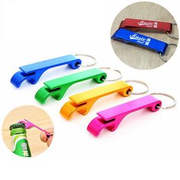 wholesale Pocket Key Chain Beer Bottle Opener Claw Bar Small Beverage Keychain Ring Can do logo DH84