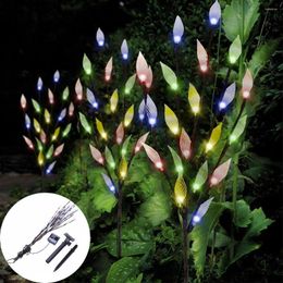 Strings 3 Pack Outdoor Garden Lawn 60 LED Solar Powered Branch Tree Leaf Flower Lights Fairy Garland For Wedding Party Decoration