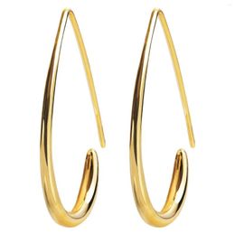 Hoop -Ohrringe Tr￤nen von Mode Schmuck 2022 f￼r Frauen Hochzeitszubeh￶r einfache Design Messing Gold Plated Haken