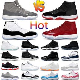 2023 Jumpman 11 11s Basketball Shoes Men Cool Grey concord Space Jam Jubilee Gamma Blue low Bred UNC 1s Patent Bred Dark Mocha Twist Women JORDON JERDON