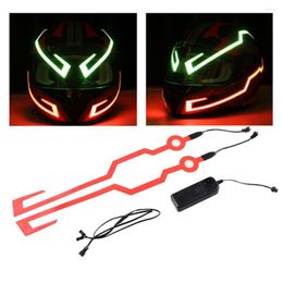 Motorcycle Helmets WINTUWAY Helmet Light LED DIY Motorbike Safety Reflective Strip Modification