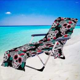 Chair Covers Microfiber Beach Lounge Cover Towel Summer Cool Bed Garden El Sunbath Lazy Mat With Pocket