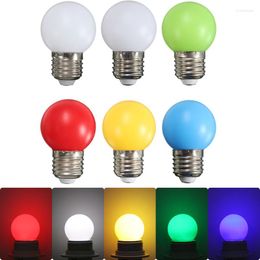2pcs/lot 2W Colourful Globe Light Led Bulb E27 Energy Saving Lamp Lighting Lampada Bombillas Home Decor AC110-240V