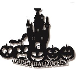 Party Decoration Halloween Scene With Pumpkins Metal Sign Custom Decor Personalized Happy Wall Art