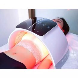 7 Colours LED Facial Mask PDT Photodynamic Therapy Touch Screen Skin Care Lamp Ca Red Blue Light AcneTreatment Beauty