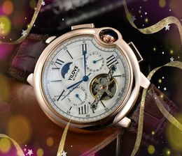Luxury Superior Quality Big Watch Mens Automatic Mechanical Clock Stainless Steel Case 5TM Waterproof Calendar Flywheel Casual Business Wristwatch