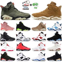 2023 6s UNC Jumpman Basketball Shoes Mens Trainers 6 Electric Green Carmine Red Infrared Hare Angry bull Sport Blue Alternate Outdoor Sports JERDON