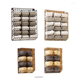 Storage Boxes Iron Underwear Shelf Bra Sock Display Stand Metal Holder For Home Bedroom Dormitory Wall Mounted Drop