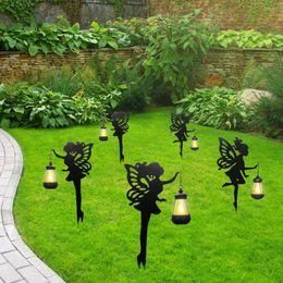 Solar Lawn Stake Night Light Butterfly Flower Outdoor Garden Waterproof Street Yard Landscape Decorative Lamp