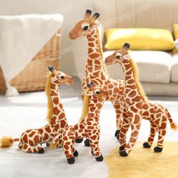 30-50cm Soft Simulation Giraffe Plush Toys Cute Stuffed Animal Doll Home Accessories Birthday Decoration Gift for baby Kids Toy