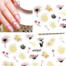 Gift Wrap 10PCS Nail Art Water Slide Transfer Decals Decorative Elements Stickers Black Letters Sexy Girl Decoration