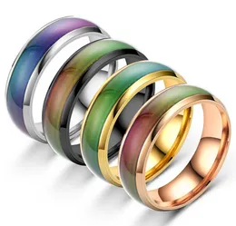 European Temperature-Sensitive Sealing Glaze Seven-Color Colour Changing Ring Light Plate Temperature-Sensitive Couple Rings