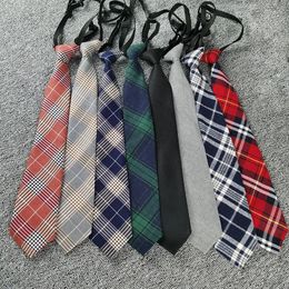 Bow Ties Cotton JK Tie Harajuku Student Set Dandruff Plaid Neck Ins Fashion Adjustable Shirt Uniform Clothing Accessories