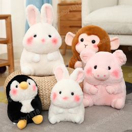 18/28/40cm Cute Soft Elephant Pig Rabbit Penguin Plush Toys for Children Stuffed Lovely Animal Doll Baby Appease Toys Xmas Gifts