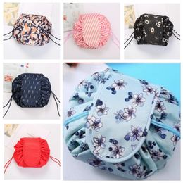 Women Drawstring Makeup Bag Fashion Travel Cosmetic Lazy Storage Bags Toiletry Organiser Case Storage Pouch Accessories Supplies Gifts Xmas