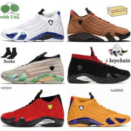 2023 Newest Mens Jumpman 14 14s Basketball Shoes Hyper Royal Winterized Red Lipstick Fortune University Gold Gym Blue Candy Cane Thunder JERDON