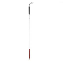 Trekking Poles White Head Angle 360 Rotating Wheel Blind Guide Cane Thickened Aluminum Alloy Folding Stick Rod