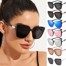 Sunglasses Fashion Square For Women Vintage Oversized Frame Retro Sun Glasses UV400 Eyewear
