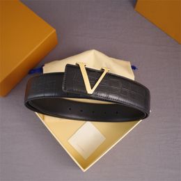 Luxury Digner Belt Triomphe Belts Cintura Mens Belt Alligator Letter Gold Buckle Good Quality Women Belts