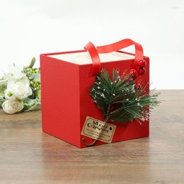Enveloppe de cadeaux Bo￮te d'emballage de No￫l Paper Chocolate Cookie Candy Wedding Birthday Party Fourn