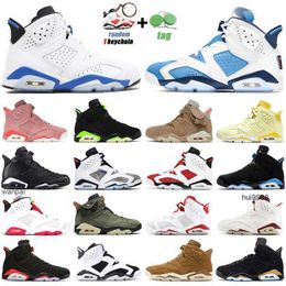2023 6s UNC Jumpman Basketball Shoes Mens Trainers 6 Electric Green Carmine Red Infrared Hare Angry bull Sport Blue Oreo Outdoor Sports Sneakers JERDON