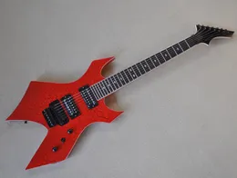 Special Shape 7 Strings Electric Guitar with Black Hardware Tremolo Bridge can be customized