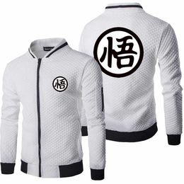 hoodie2022 New Mens Amie Z goku Cartoon Jacket Spring Autumn Long Sleeve Fashion Sportswear Casual Zipper Hoody Male Sweatshirts