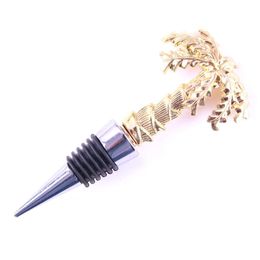 Bar Tools Coconut Tree Red Wine Bottle Stopper Vacuum Sealed Reusable Plug Caps Wedding Drop Delivery 2022 Smttp