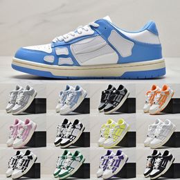 Designer sneaker Running Shoes Skel Top Low Sneaker triple white lime Black grey green orange lilac purple khaki red pink women men Sports Trainers Leather Sneakers