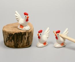 super cute cocks shape ceramic chopstick holders Dinnerware Home Decoration handicraft ornaments pen holder