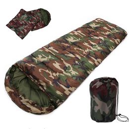 Sleeping Bags Outdoor Sleeping Bag Professional Envelope Sleeping Bag Foldable Water Resistance Hooded Cotton For Outdoor Camping Travel T221022