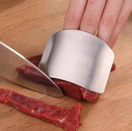 Fast Stainless Kitchen Tools Steel Knife Finger Hand Guard Finger Protector For Cutting Slice Safe Slice Cooking Finger Protection Tools Wholesale