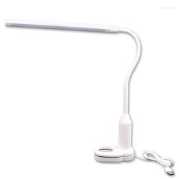 Table Lamps Creative Usb Eye Protection Dormitory Desk Reading Lamp Touch Hose Student Homework Lighting Custom Gift Bedside Decoration