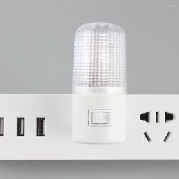 Night Lights US Plug LED Light Wall Mounted Bedside Lamp 3W 110V 4 LEDs Energy Saving Home Bedroom Emergency