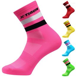 Sports Socks X-TIGER Women Men Professional Cycling 7 Colours Road Bicycle Outdoor Brand Racing Bike Compression Sport