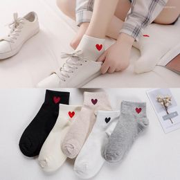 Sports Socks Spring And Summer Women's Boat Short Ladies Low-cut Cotton Shallow Mouth Korean Love