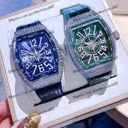 Highquality ladies watch Automatic 32mm luxury diamond dial Red leather strap luxury blue watches Stylish green watchs Black literal wristwatch