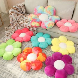 30/50CM ins Cute Colourful Flowers Plushie Cushion Lovely Nap Pillow Butt Pad Stuffed Soft Home Decor Toys Xmas Gifts