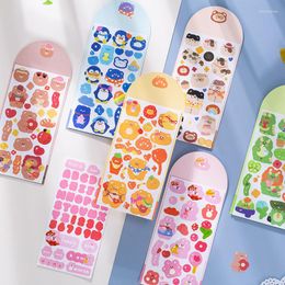 Gift Wrap Kawaii Bear Stickers For Children Diary Stationery Home Decorative Junk Journal Sticker DIY Hobby Embellishment Craft Supplies
