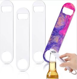 DIY Sublimation Opener Blank White Silver Beer Bottle Openers Heat Transfer Printing Corkscrew Gift for Christmas