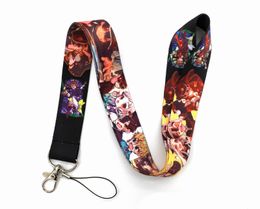 Toilet-bound Hanako-Kun Lanyard Keychain Anime Figures Hanako Kun Nene Yashiro Printed Webbing Hanging Rope Cosplay Neck Straps