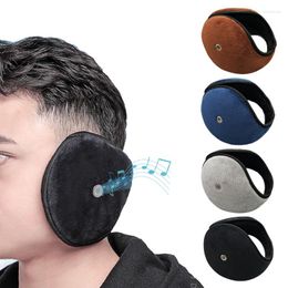 Berets Thicken Warm Earmuffs For Women Men Winter Accessories Fleece Warmer Padded Ear Muff Unisex Fold Away