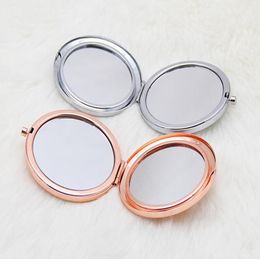 Bridesmaid Mirror Wedding Gift for Women Double Side Folding Compact Mirrors Christmas Birthday Gifts 3 Colors