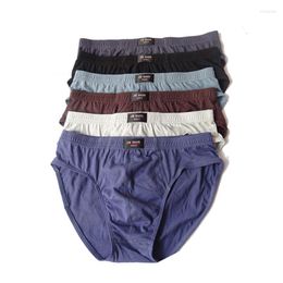 Underpants 5 Pcs/ Lot Men Briefs Solid Underwear Men's Sexy Breathable Brief Pants Comfortable Man Shorts Male