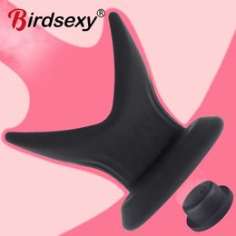 Beauty Items Silicone Opening Anal Plug Hollow Petal Tunnel Butt Prostate Massage Dilator Vaginal Speculum Enema Man Woman sexy Toy