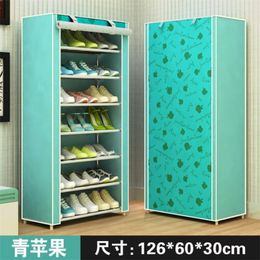Clothing Storage Simple Cloth Shoe Cabinet Dustproof Mini Nine Grid Ten Layers Home Assembled Rack