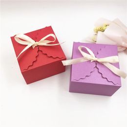 Gift Wrap Foldable Party Supplies Box Snack Bag Kraft Paper Cake Candy Packing Decor Jewelry